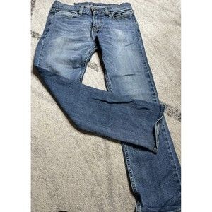 Hollister California Men's Slim Fit Jeans Straight Solid Blue Size 30/30